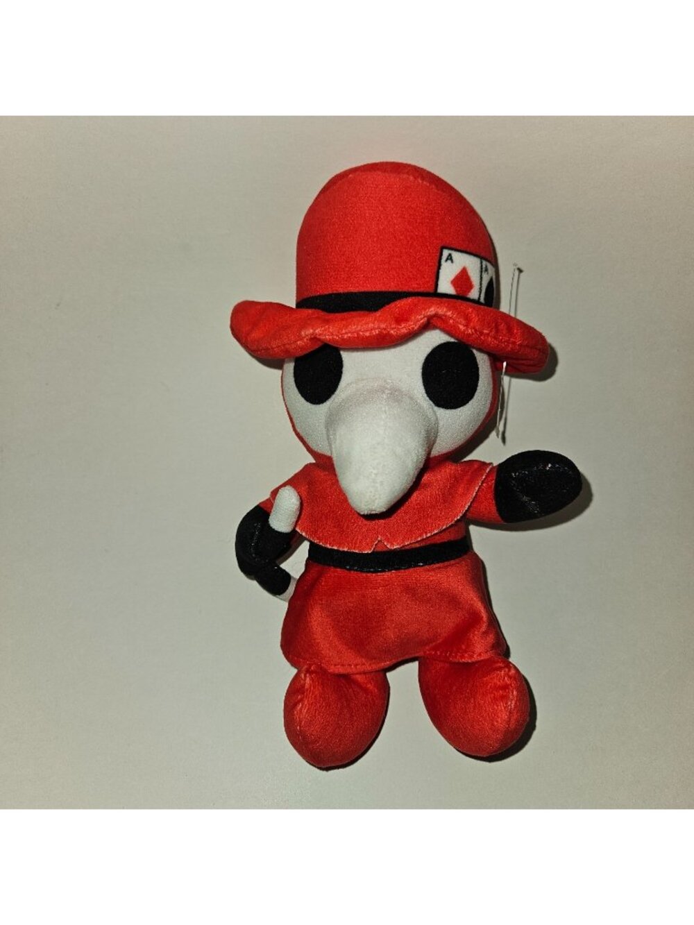 Plague Doctor Plush 9" Stuffed Toy Good Stuff Red White Black Cards